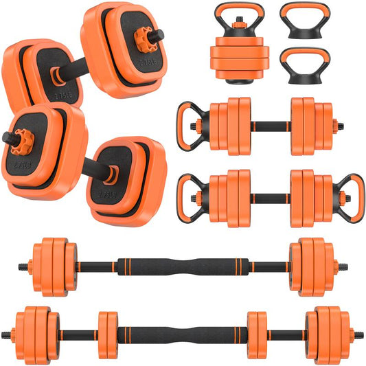 Bearbro 45/65/85Lbs Adjustable Dumbbells Set, 4 in 1 Free Weights Dumbbells Set with Connector Used as Dumbbell, Barbell, Push up Stand, Kettlebells for Home Gym Exercises,Dealsforyoudays Workout Equipment Glutes Workout Equipment