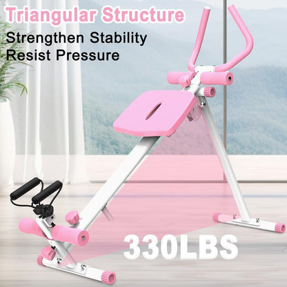 SAYGOGO 4-In-1 Ab Workout Exercise Equipment - Rowing Machine, Leg Press Machine, Ab Glider Machine, Roman Chair, Fitness Equipment for Ab Workout Core Strength Training Home Gym