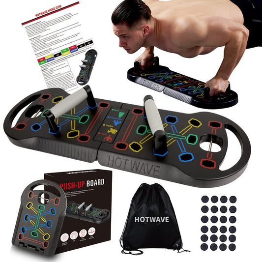 HOTWAVE Push up Board for Men'S Strength Training Biceps Shoulders Chest Workout Portable Home Gym Equipment for All Body Types