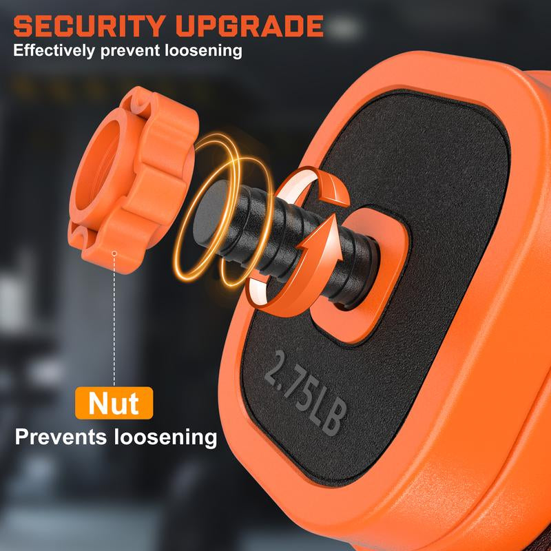 Bearbro 45/65/85Lbs Adjustable Dumbbells Set, 4 in 1 Free Weights Dumbbells Set with Connector Used as Dumbbell, Barbell, Push up Stand, Kettlebells for Home Gym Exercises,Dealsforyoudays Workout Equipment Glutes Workout Equipment